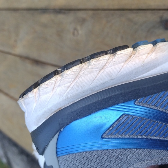 Brooks Adrenaline GTS 18 Men's Size 10 Grey/Blue Running Shoes - Picture 11 of 12